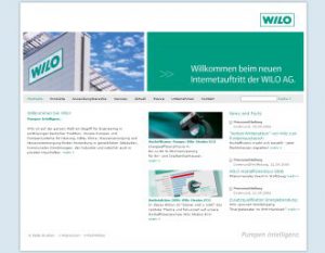 Wilo mit neuem Web-Auftritt