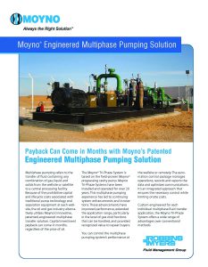 New Brochure on Moyno Engineered Multiphase Pumping Solutions