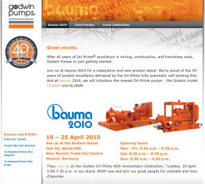 Godwin Pumps Launches bauma Website