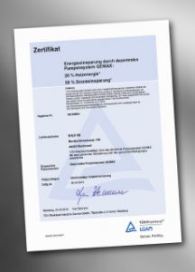 TÜV-Zertifizierung für Dezentrales Pumpensystem von Wilo