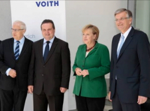 German Chancellor Dr. Angela Merkel visited Voith Hydro
