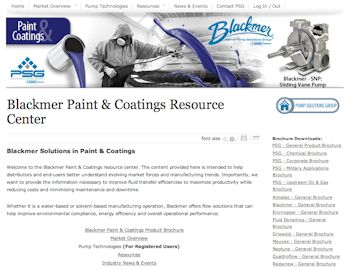 Blackmer Launches Paint & Coatings Website