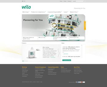 Wilo Website Relaunched