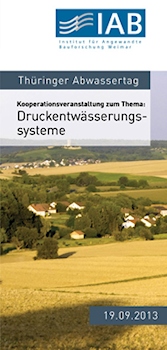 Fachkongress zur Druckentwässerung im IAB Weimar am 19. September