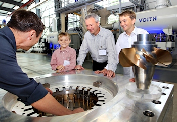 Die Kaplan-Turbine wird 100 Jahre: Urenkel des Erfinders besucht Voith in Heidenheim