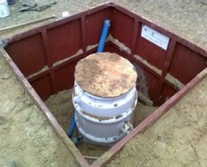 Spezielle Pumpentechnik mit Störmeldeübertragung zur Schachtentleerung eingesetzt