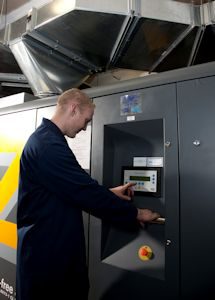Packaging Company’s Compressor Waste Heat Helps to Warm Local College