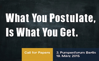 Call for Papers – Pumpenforum Berlin am 19. März 2015