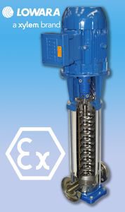 Lowara Enhances Vertical Multi-stage ATEX Pump Range