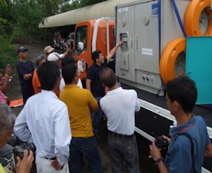 Ebara Delivers Drainage Pump Trucks to the Philippines