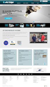 Waterjet Manufacturer Jet Edge Launches New Website