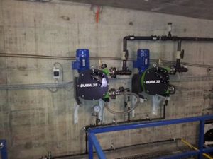 Verderflex Peristaltic Pumps Replace Mag Drive Pumps in Water Treatment
