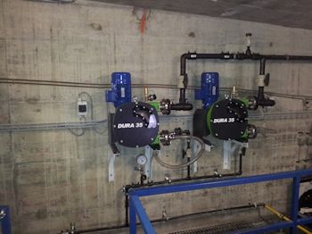 Verderflex Peristaltic Pumps Replace Mag Drive Pumps in Water Treatment