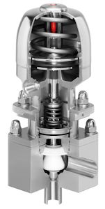 Aseptic Stainless Steel Control Valve for Small Volumes