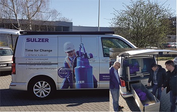 Sulzer präsentiert Produkte für Kläranlagen vor Ort