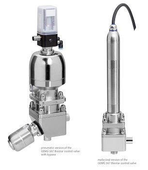 Extended Actuator and Nominal Size Range of GEMÜ 567 BioStar Control Valve
