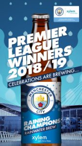 Limited Edition of Celebration Beer Made with Purified Rainwater Collected at Manchester City’s Etihad Stadium
