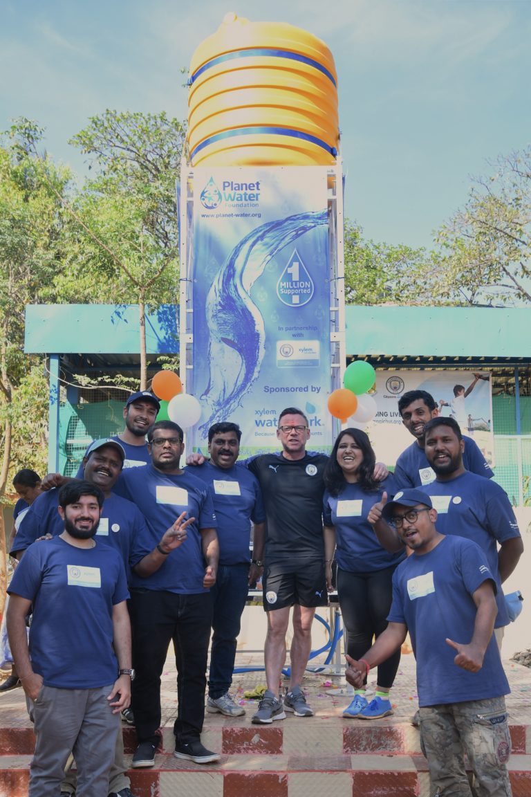 Manchester City and Xylem tackle Water and Education Issues in Bangalore with Fan Volunteers
