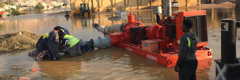 Xylem’s pumps and expertise support UAE after unprecedented rainwater flooding