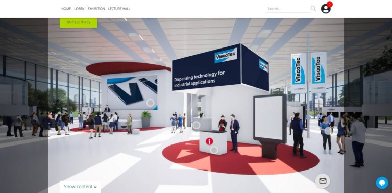 Knapp 600 Personen nahmen an der virtuellen ViscoTec Dispensing Expo teil