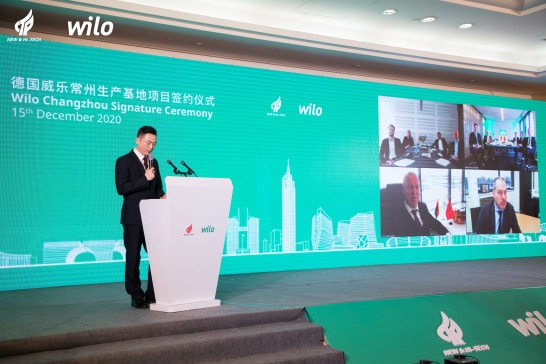 Ceremonia de firma para la nueva planta inteligente de alta tecnología en China