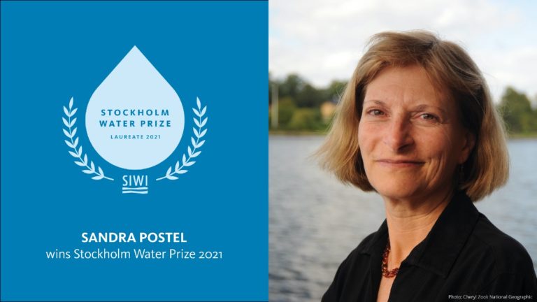 Freshwater Thought Leader Sandra Postel Awarded 2021 Stockholm Water Prize