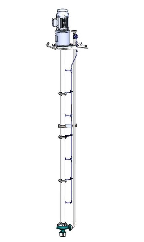 Amarinth suministra bomba vertical intercambiable para proyecto kazajo