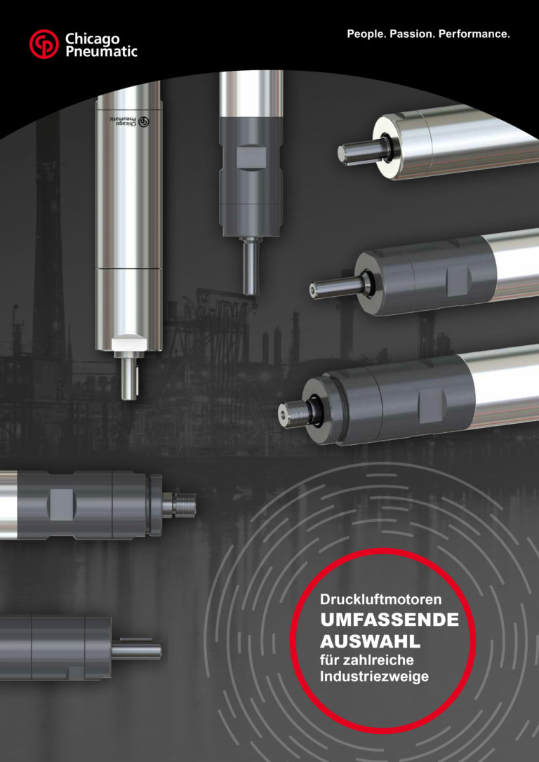 Neuer Druckluftmotoren-Katalog von Chicago Pneumatic