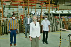 U.S. Consul General Judith Ravin Visits EKKI Pump Factory at Coimbatore