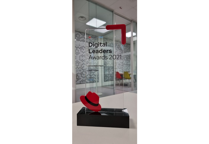 DAB Pumps Awarded with the Red Hat EMEA Digital Leaders Award 2021