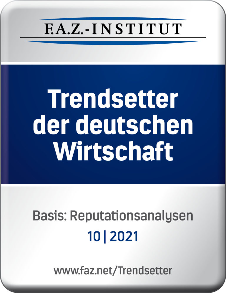 GEMÜ vom F.A.Z.-Institut als „Trendsetter der deutschen Wirtschaft 2021“ ausgezeichnet