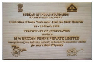 BIS Honors EKKI Group’s Deccan Pumps for its Dedication to Quality