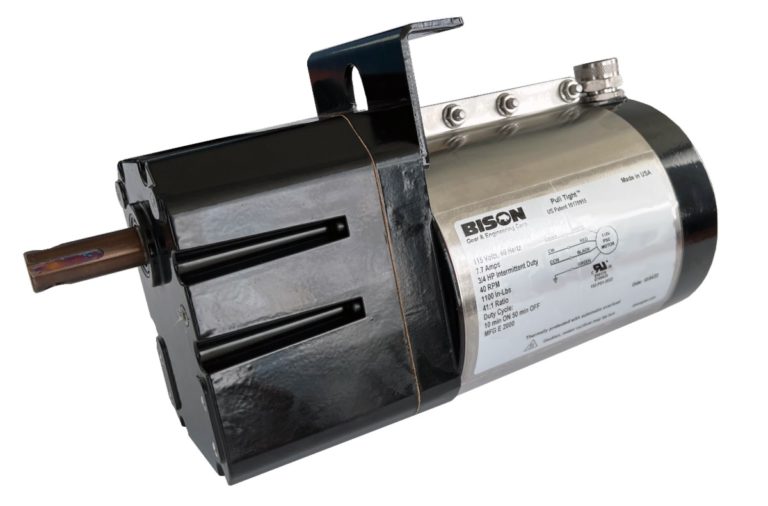 Bison Pull-Tight Gearmotors Deliver High-Torque Performance in Harsh Environments