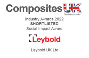 Leybold UK shortlisted for Composites UK 2022 Industry Awards