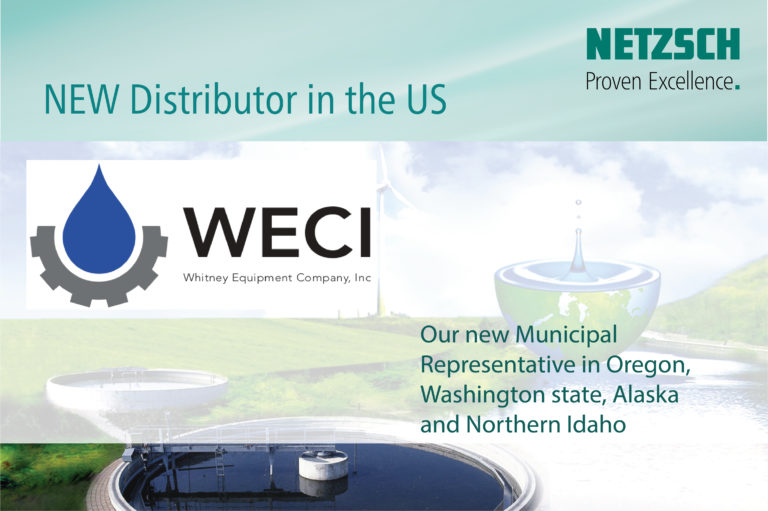 NETZSCH Pumps North America, LLC Announces New Municipal Partner in the US