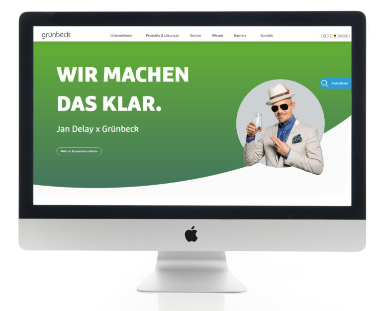 Neue Website bei Grünbeck