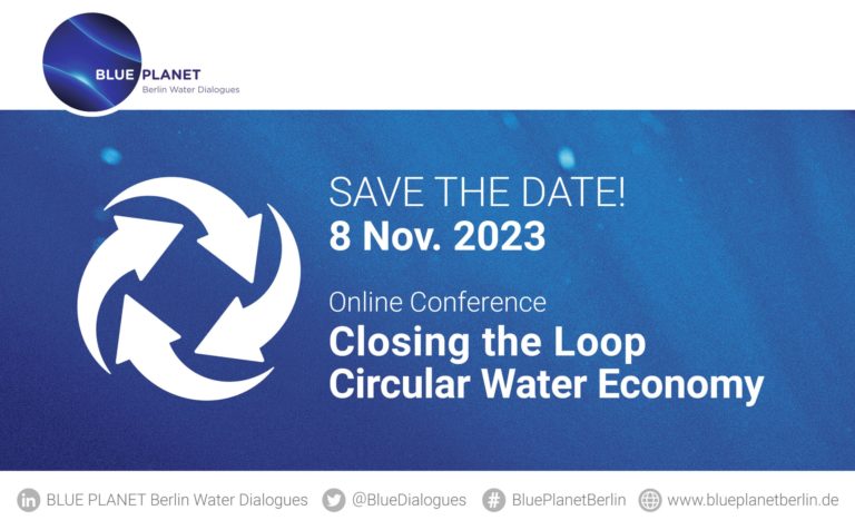 Save the Date: International Online Conference BLUE PLANET Berlin Water Dialogues 2023