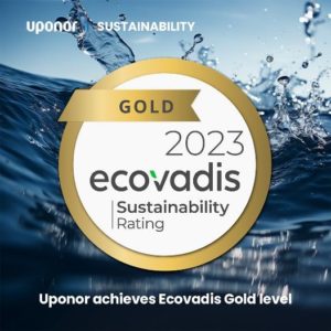 Nachhaltigkeitsranking von EcoVadis: Uponor erreicht Gold-Level