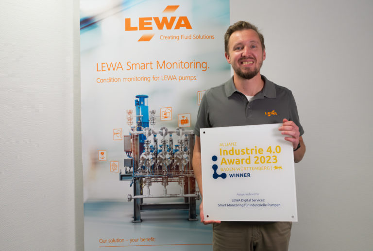 IoT-Lösung „Smart Monitoring“ für Industriepumpen von LEWA und generic.de erhält Allianz Industrie 4.0 Award
