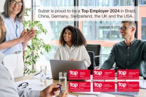 Sulzer wird in sechs Ländern als Top Employer 2024 ausgezeichnet