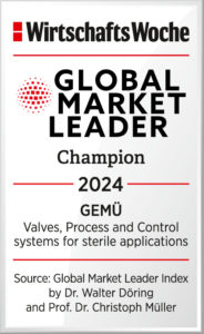GEMÜ Honoured as “Global Market Leader” for the Eighth Time in a Row