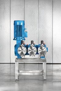 New triplex Diaphragm Pump in Monoblock Design for Low-Pulsation Metering