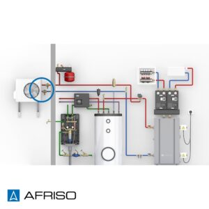 Frostschutzventile von AFRISO: Wärmepumpen im Winterbetrieb absichern