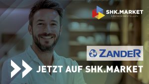Der nächste Großhändler ist da: ZANDER jetzt auf SHK.MARKET verfügbar