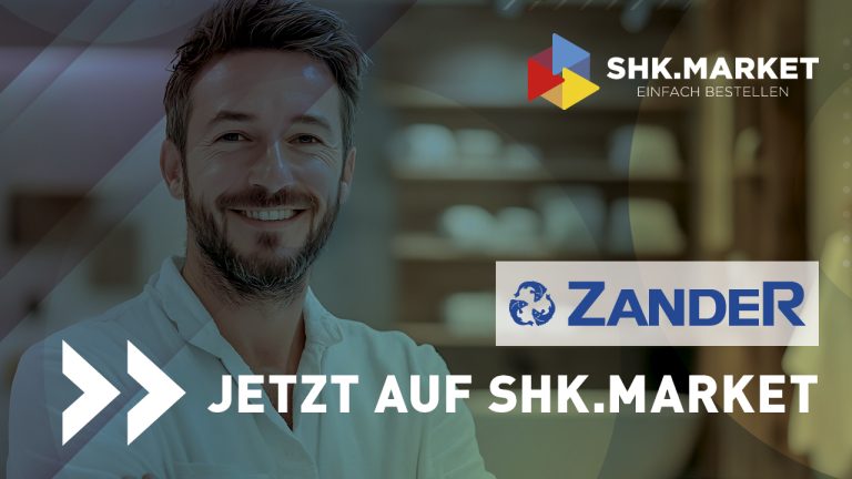 Der nächste Großhändler ist da: ZANDER jetzt auf SHK.MARKET verfügbar