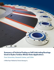 Independent Research Verifies Wicket Gate Endurance for ThorPlas-Blue Bearings