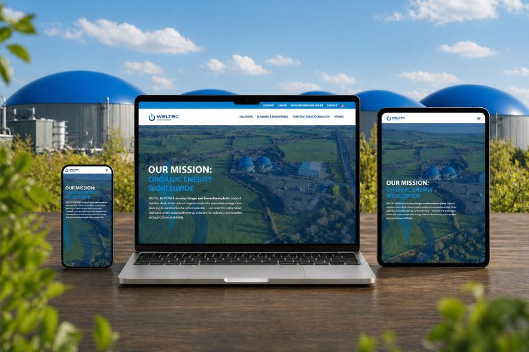 WELTEC BIOPOWER: A Modern Website for International Audiences