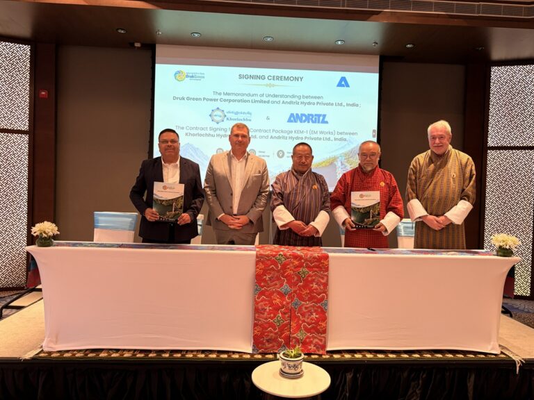 ANDRITZ to Equip New Khorlochhu Hydropower Plant in Bhutan