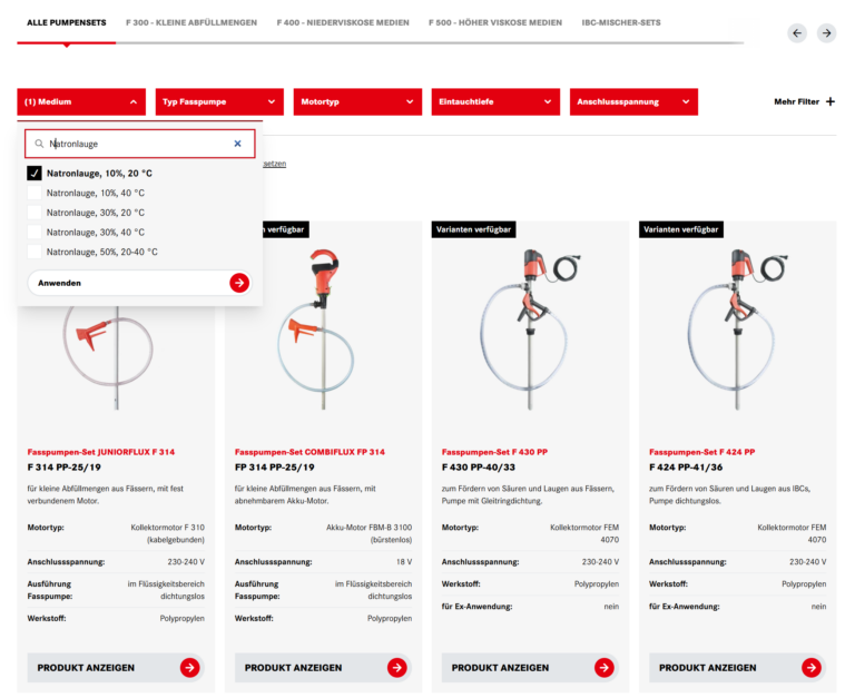 Neue FLUX Website erleichtert Pumpenauswahl und Ersatzteilsuche